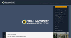 Desktop Screenshot of isra.edu.pk