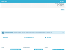Tablet Screenshot of moodle.isra.edu.pk